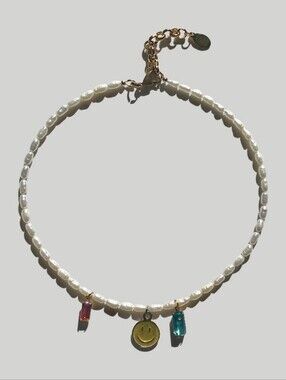 NEW Karo Koru Smiley Pearl Necklace